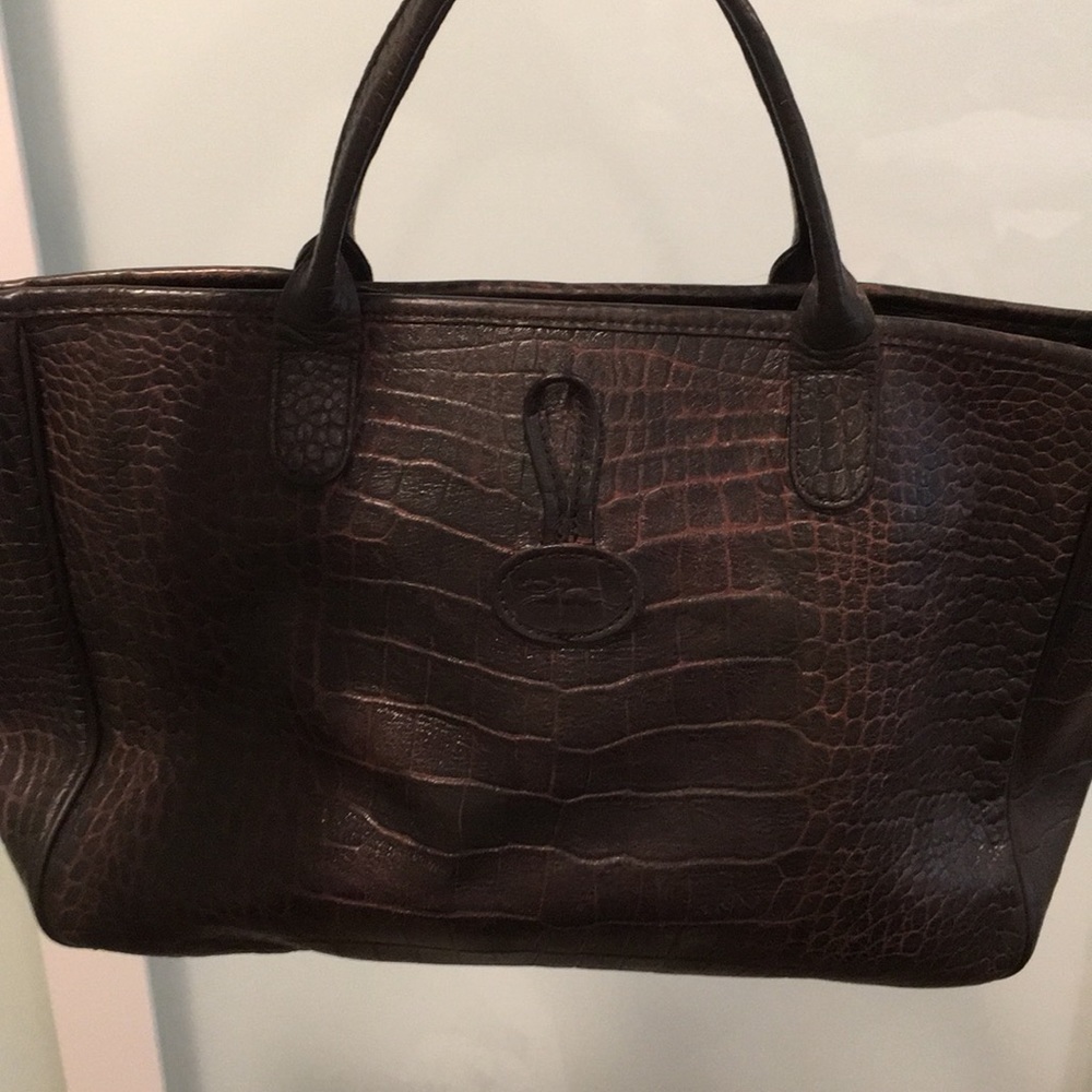 Longchamp brown leather tote - Picture 5 of 7